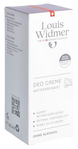 Louis Widmer, Louis Widmer - Deodorant Crème ohne Aluminum-Salze unparfümiert 40 ml