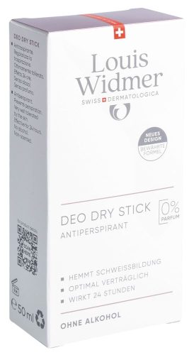 Louis Widmer, Louis Widmer Deo Dry Stick, unparfümiert (50ml)