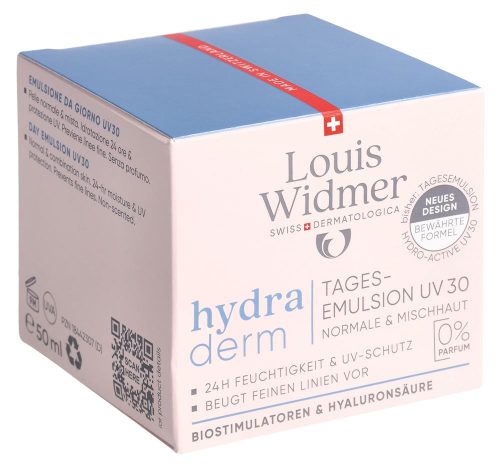 Louis Widmer, Louis Widmer - Tagesemulsion Hydro-Active UV 30 unparfümiert 50 ml