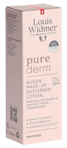 Louis Widmer, Louis Widmer purederm Augen-Make-up-Entferner Lotion unparfümiert
