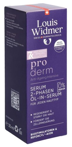 Louis Widmer, Louis Widmer - proderm Serum 2-Phasen Öl-in-Serum ohne Parfum, 35 ml