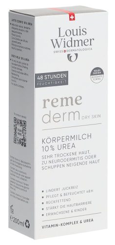 Louis Widmer, Louis Widmer - remederm Körpermilch 10 % Urea, 200 ml