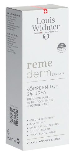 Louis Widmer, Louis Widmer - Remederm Körpermilch 5% Parfümiert, K.milch Ur.parf
