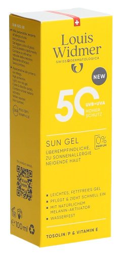 Louis Widmer, Louis Widmer - Sun Gel LSF50 ohne Parfum, 100 ml