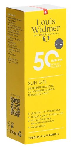 Louis Widmer, Louis Widmer - Sun Gel LSF50 parfümiert, 100 ml