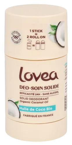 Lovea festes Deo Bio Kokosöl Stick 50 g