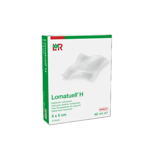 Lomatuell H Salbentüll 5x5cm Box 10 Stk