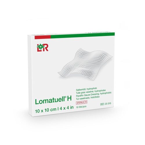 Lomatuell, Lomatuell H Salbentüll, 10x10cm, steril (10 Stk)