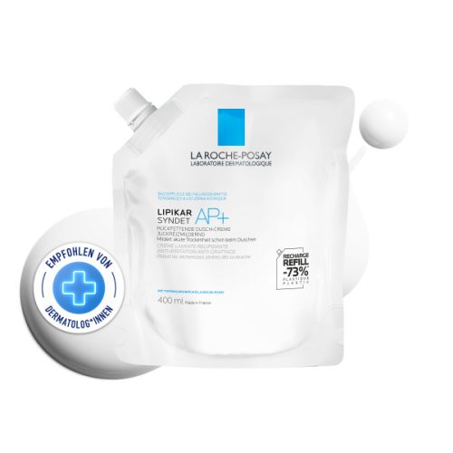 La Roche-Posay, La Roche Posay - Lipikar Syndet AP+ Rückfettende Dusch-Creme, Nachfüllpack, Lipikar syndet AP Refill, 400 ml