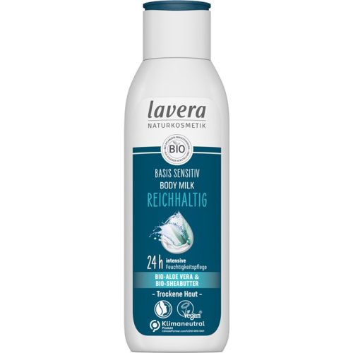 Lavera, Lavera basis sensitiv Body Milk Reichhaltig Aloe Vera & Sheabutter (250ml)