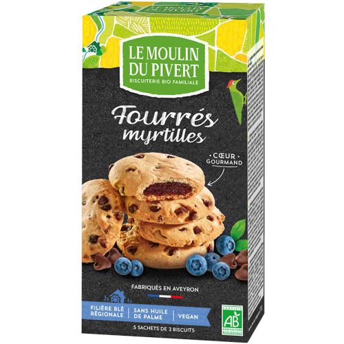 LE MOULIN DU PIVERT, LE MOULIN DU PIVERT Cookies Fourrés Heidelbeere (175g)