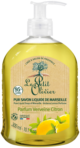 Le Petit Olivier, Le Petit Olivier Reine Flüssigseife von Marseille 300ml - Eisenkraut-Zitrone-Parfüm