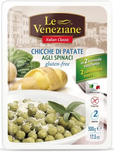 Le Veneziane, Le Veneziane Gnocchi mit Spinat glutenfrei (500g)