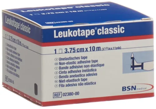 Leukotape, Leukotape classic Pflasterband schwarz, 10mx3.75cm (1 Stk)