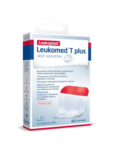 Leukoplast, Leukomed T plus skin sensitive 5x7.2cm (5 Stk)