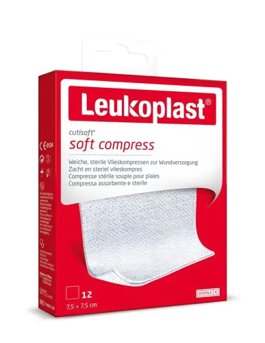 Leukoplast, Leukoplast cutisoft soft compress, 7.5x7.5cm (12 Stk)