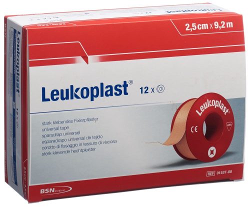 Leukoplast, Leukoplast Heftpflaster 9.2mx2.5cm hf (12 Stück)