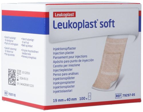 Leukoplast, Leukoplast soft Injektionspflaster 19x40mm (100 Stk)