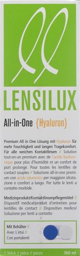 LENSILUX, LENSILUX All-in-One Hyaluron mit Behälter (360ml)