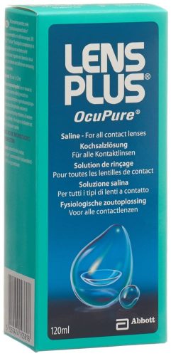Lens Plus OcuPure, Lens Plus OcuPure 120ml | Kochsalzloesungen