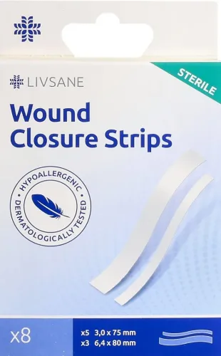 Livsane, LIVSANE Wundverschlussstreifen steril (8 Stk)