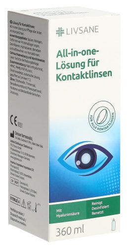 Livsane, Livsane All-in-one-Lösung für Kontaktlinsen (360ml)