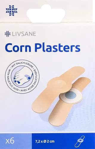 Pharmapost AG, Livsane Hühneraugenpflaster 7,2 x Ø 2 cm