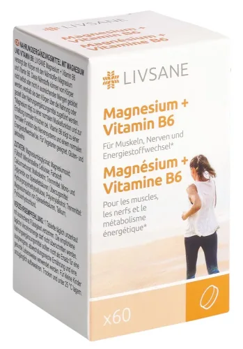 Livsane, Livsane Magnesium + Vitamin B6 (60 Stk)