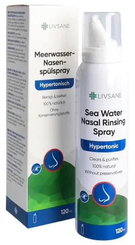 Livsane, LIVSANE Meerwasser-Nasenspülspray hypertonisch (120ml)