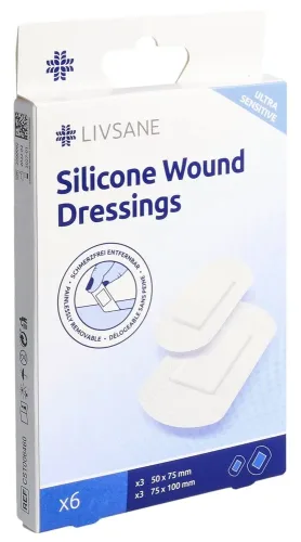 Livsane, Livsane Silikon-Wundverband ultra-sensitive (6 Stk)