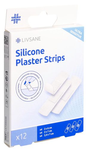 Livsane, Livsane Silikonpflaster Streifen, ultra sensitive (12 Stk)