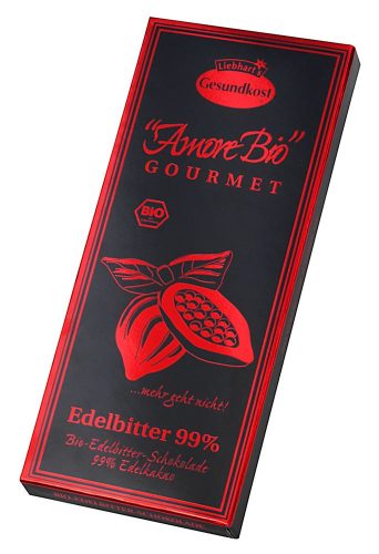 Liebhart's Gesundkost, Liebhart's Bio-Edelbitter-Schokolade 99% Edelkakao (80g)
