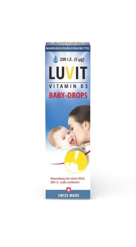 LUVIT, LUVIT Vitamin D3 Baby-Drops Tropfflasche (10ml)