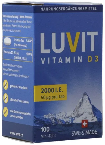 LUVIT, LUVIT VITAMIN D3 Mini-Tabs 2000 I.E. (100 Stk)