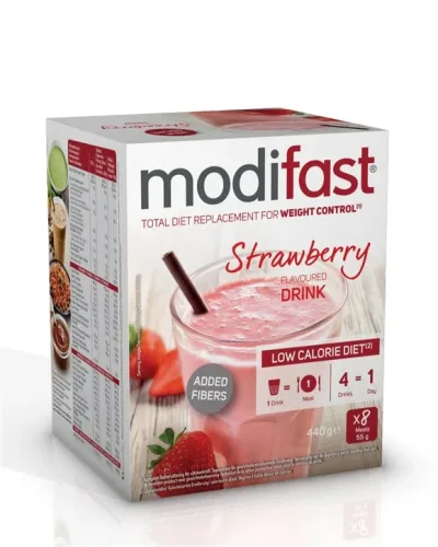 Modifast, modifast Drink Erdbeere (8x55g)