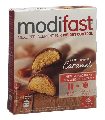 Modifast, modifast Weight Loss Programm Riegel Caramel (6x31g)