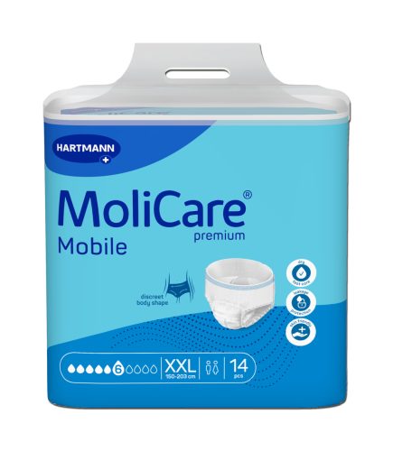 MoliCare, MoliCare Mobile Pants, 6 Tropfen, Hüftumfang 150-203cm (14 Stk)