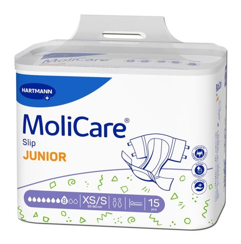 MoliCare, MoliCare Slip Junior, Taille 50-80cm, Stärke 8 (15 Stk)