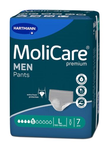 Molicare, MoliCare Premium Men Inkontinenz-Pants, Taille 100-150cm, Stärke 5 (7 Stk)