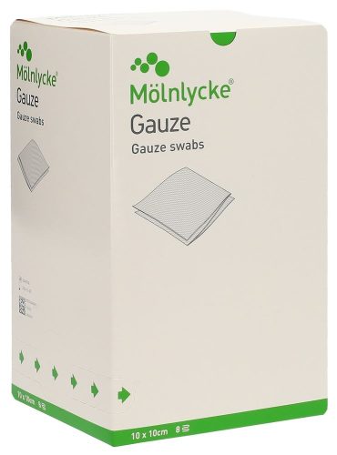 Mölnlycke, Gazekompressen 10x10cm 8 lagig steril (75 Stück)