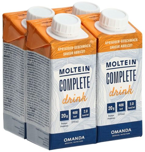 Moltein, MOLTEIN Complete Drink Aprikose (4x200ml)