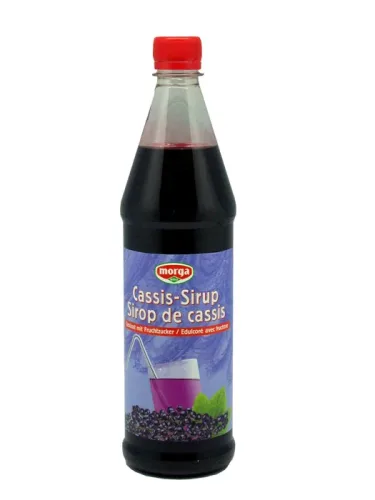 morga, morga Cassis Sirup mit Fruchtzucker (7.5dl)