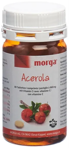 morga, morga Acerola mit Vitamin C Tabletten (80 Stk)