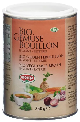 morga, morga Gemüse Bouillon Fettfrei Bio Dose (250g)