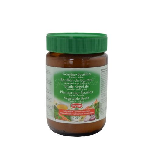 morga, morga Gemüse Bouillon Instant, fettfrei, natriumarm (200g)
