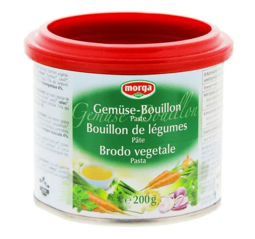 morga, morga Gemüse Bouillon Paste Dose (200g)