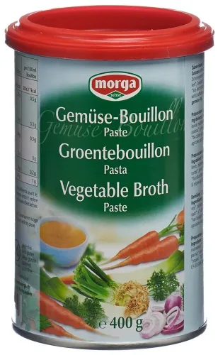 morga, morga Gemüse Bouillon Paste Dose (400g)