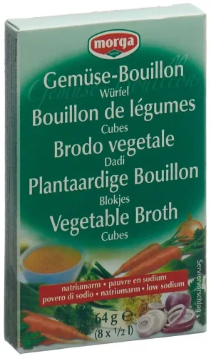 morga, morga Gemüse-Bouillon Würfel Nat-arm (8 Stk)