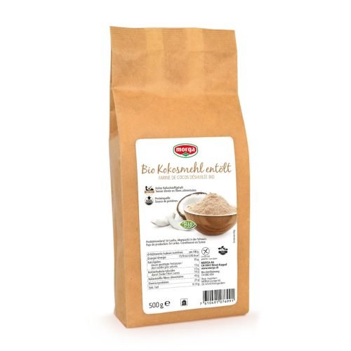 morga, morga Kokosmehl entölt glutenfrei Bio (500g)