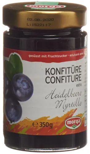 morga, morga Heidelbeer-Konfi mit Fruchtzucker (350g)